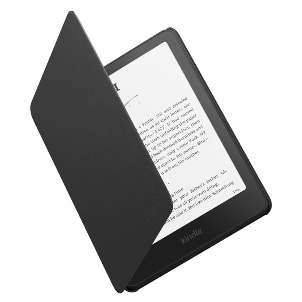 NIB Official Amazon Kindle Paperwhite & Colorsoft Plant-Based Leather Case - Blk